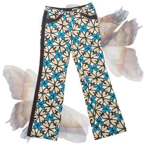 Ping Y2K Floral Flare Trousers (28")